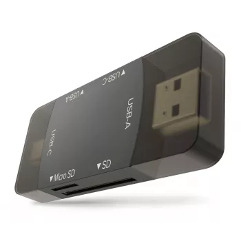 Hub USB 3.0 4-em-1 Newell OTG Preto