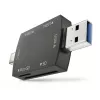 Hub USB 3.0 4-em-1 Newell OTG Preto