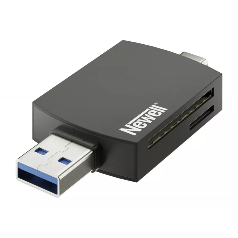 Hub USB 3.0 4-em-1 Newell OTG Preto