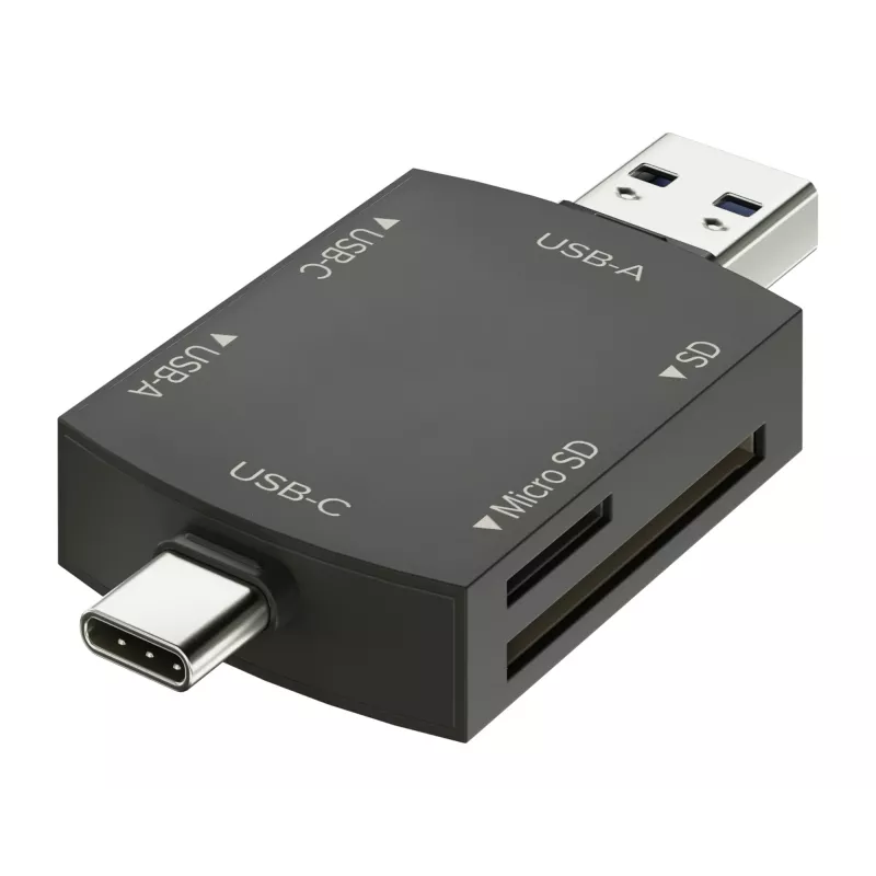 Hub USB 3.0 4-em-1 Newell OTG Preto