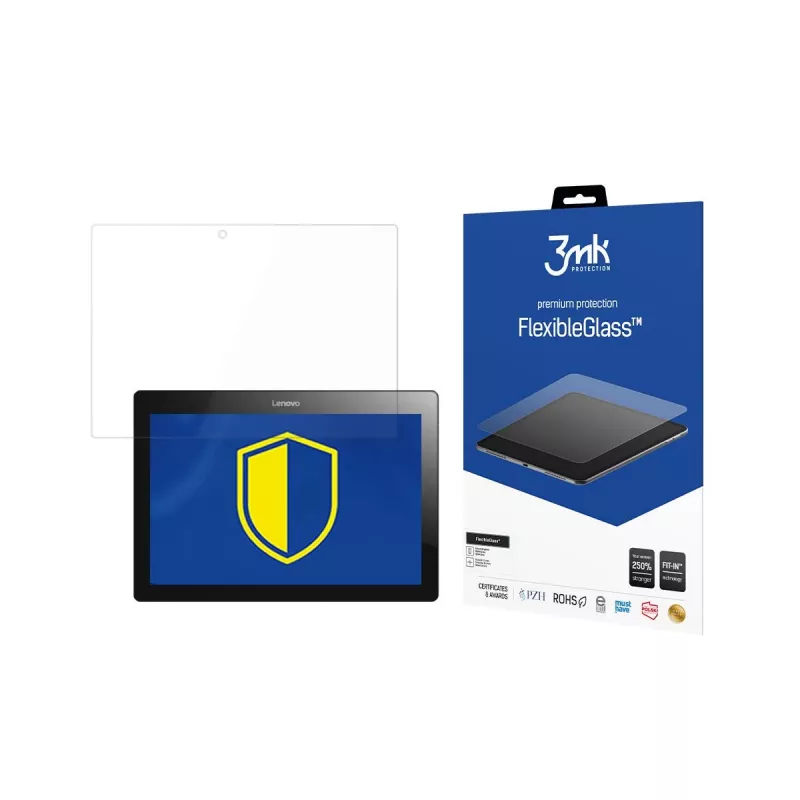 Película de proteção de ecrã 3MK PROTECTION FlexibleGlass para Lenovo Tab 2 A10-30L - 10,1 polegadas - Vidro híbrido - Transparente - 1 pack
