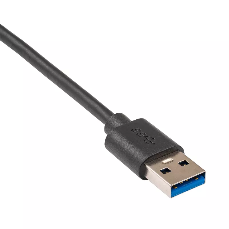 Akyga AK-AD-33 hub USB 3.0 ativo, 4 portas com interruptores individuais, 15 cm, preto
