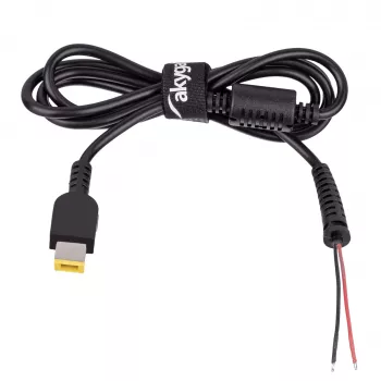 Akyga AK-SC-10 cabo de alimentação DC Slim Tip para fonte de alimentação de portátil, 1,2 m, preto