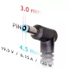 Akyga AK-ND-45 fonte de alimentação para portátil HP, 120 W, 19,5 V / 6,15 A, 4,5 x 3,0 mm com pino