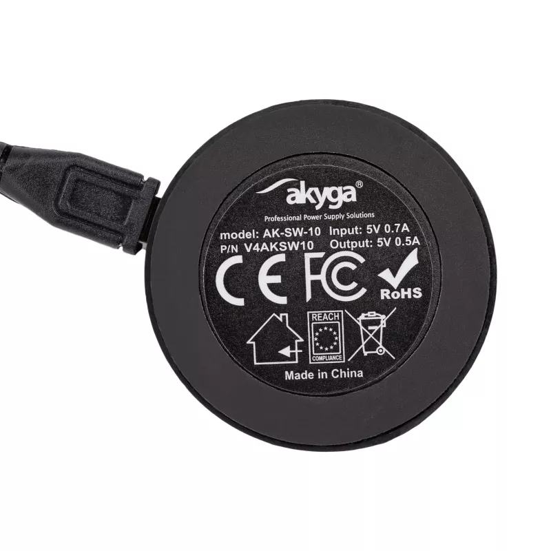 Estação de carregamento Akyga AK-SW-10 para Samsung Galaxy Watch 42/46 mm, Gear S2 / S3, cabo Micro-USB para USB 1 m