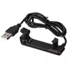 Cabo de carregamento USB Akyga AK-SW-19 com clipe para Garmin Forerunner 220, 1 m, preto