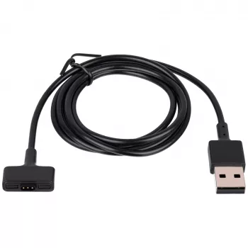 Cabo de carregamento USB magnético Akyga AK-SW-23 para Fitbit Ionic, 1 m, preto