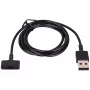 Cabo de carregamento USB magnético Akyga AK-SW-23 para Fitbit Ionic, 1 m, preto