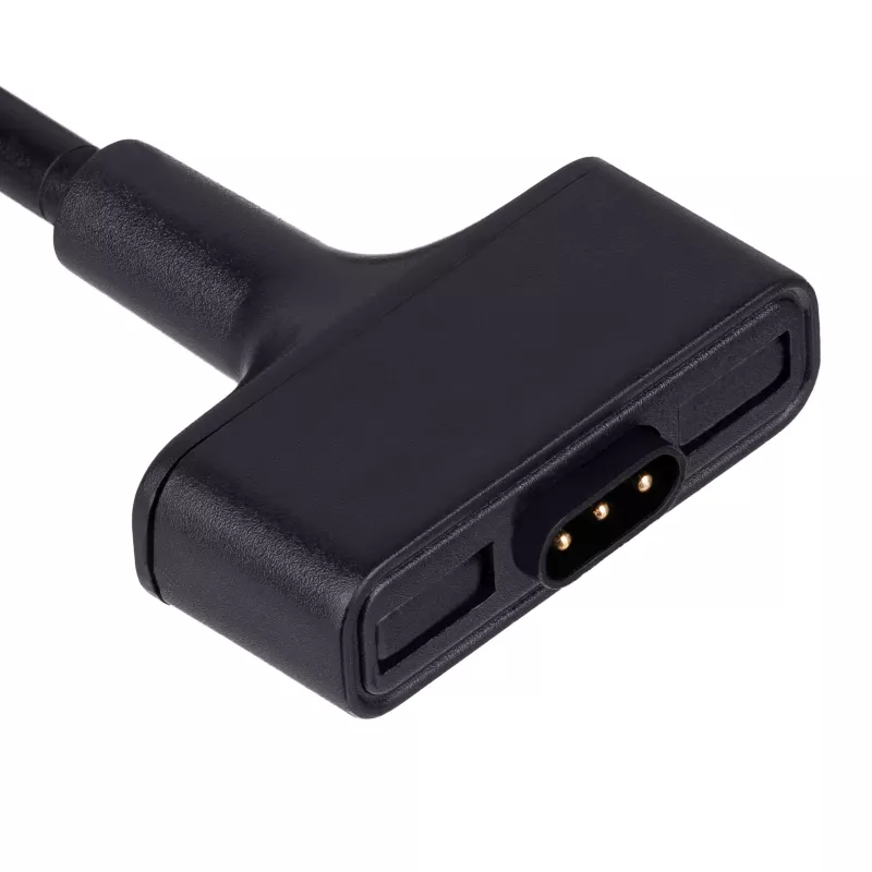 Cabo de carregamento USB magnético Akyga AK-SW-23 para Fitbit Ionic, 1 m, preto