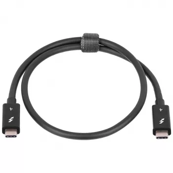 Cabo Akyga AK-USB-33 USB-C para USB-C Thunderbolt, 40 Gbit/s, 100 W, 0,5 m, preto