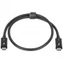 Cabo Akyga AK-USB-33 USB-C para USB-C Thunderbolt, 40 Gbit/s, 100 W, 0,5 m, preto