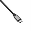 Hub USB-C Akyga AK-AD-66 com 3x USB 3.0 e Gigabit Ethernet, 15 cm, preto