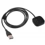 Cabo de carregamento USB magnético Akyga AK-SW-27 para Fitbit Versa 3 / Sense, 1 m, preto