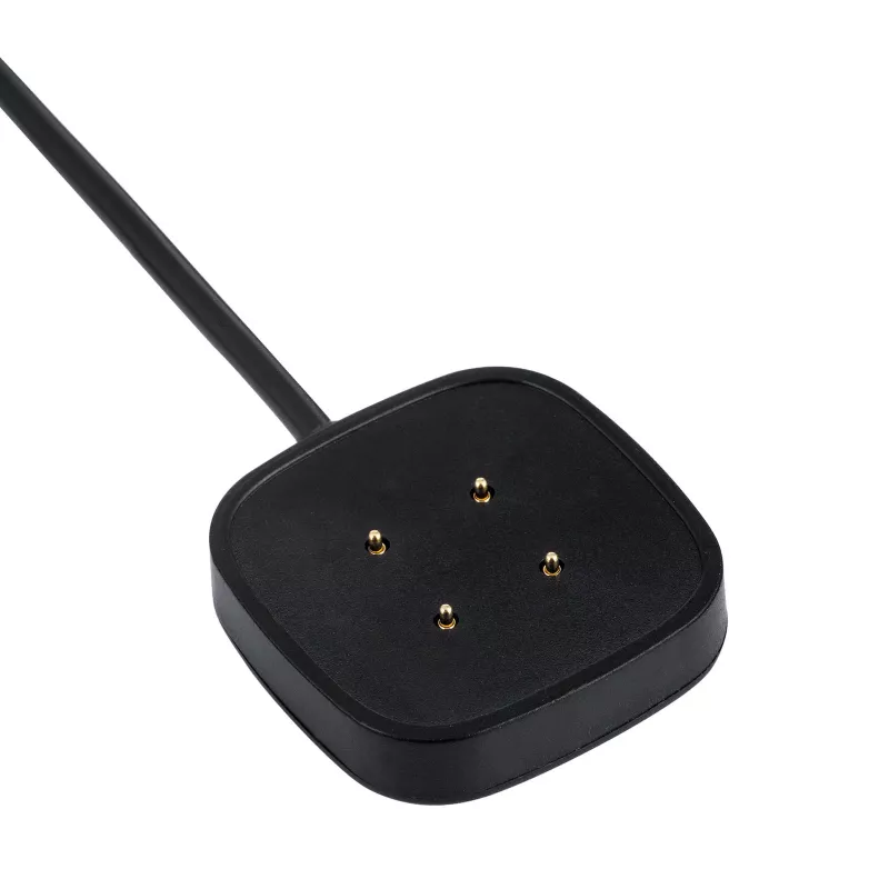 Cabo de carregamento USB magnético Akyga AK-SW-27 para Fitbit Versa 3 / Sense, 1 m, preto