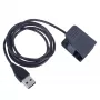 Cabo de carregamento Akyga AK-SW-28 para Fitbit Charge 2, USB-A, 1 m, preto