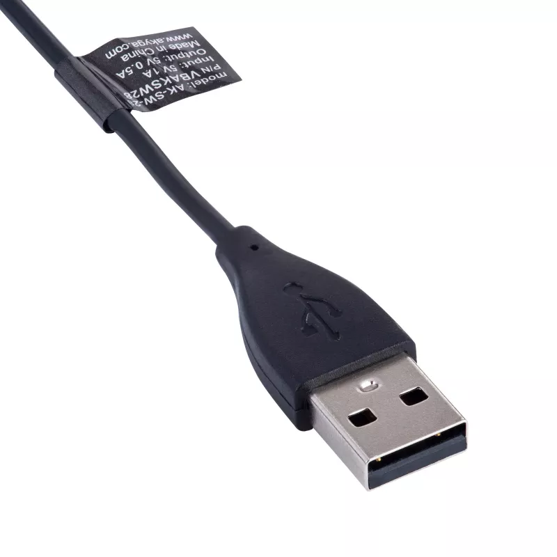 Cabo de carregamento Akyga AK-SW-28 para Fitbit Charge 2, USB-A, 1 m, preto