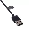 Cabo de carregamento magnético Akyga AK-SW-30 para Amazfit Cor A1702, USB-A, 1 m, preto