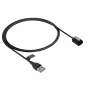 Cabo de carregamento magnético Akyga AK-SW-33 para Suunto 9 / D5 / Spartan Sport, USB-A, 1 m, preto