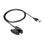 Cabo de carregamento e dados Akyga AK-SW-38 para Suunto 3 / 5 / Fitness / Ambit, USB-A, 1 m, preto