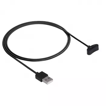 Cabo de carregamento magnético Akyga AK-SW-39 para Ticwatch Pro 3 GPS / E3, USB-A, 1 m, preto