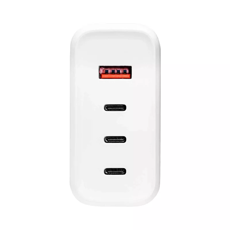 Carregador USB GaN Akyga AK-CH-24 140 W, 3 x USB-C PD + USB-A, branco