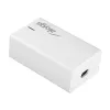 Carregador USB de mesa GaN Akyga AK-CH-25 140 W, 3 x USB-C PD + USB-A, branco