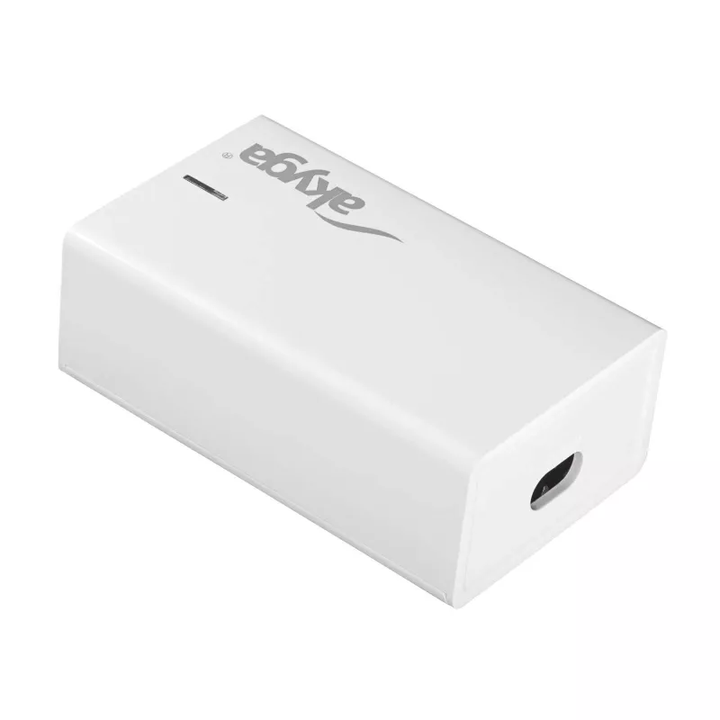 Carregador USB de mesa GaN Akyga AK-CH-25 140 W, 3 x USB-C PD + USB-A, branco