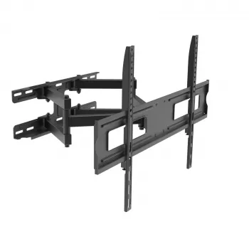 Suporte de parede para TV articulado Akyga AK-MB-10, 37-70 polegadas, 50 kg, VESA 600x400, rotação ±45°, inclinação ±20°, preto
