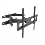 Suporte de parede para TV articulado Akyga AK-MB-10, 37-70 polegadas, 50 kg, VESA 600x400, rotação ±45°, inclinação ±20°, preto