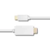 Qoltec Cabo Adaptador USB 3.1 Type-C Macho para HDMI Type A Macho, 4K, Alternate Mode, 1m, Preto