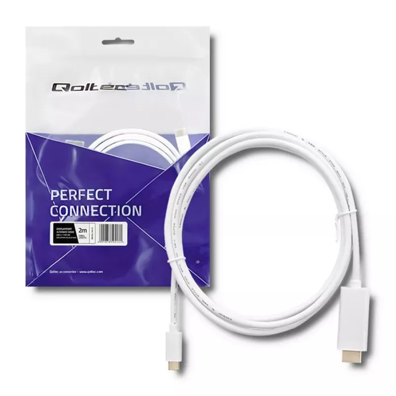 Qoltec Cabo USB 3.1 Type-C Macho para HDMI A Macho 2m 4K 60Hz