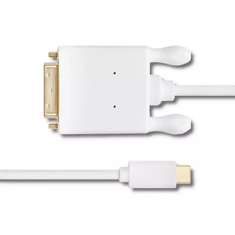 Qoltec Cabo Adaptador USB 3.1 Type-C Macho para DVI-D Macho 2m 4K