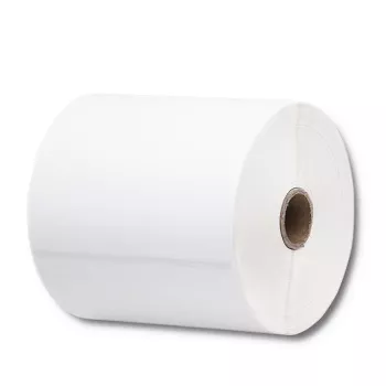 Etiquetas térmicas QOLTEC 100 x 150 mm 350 unid. - térmica direta, branco, adesivo permanente