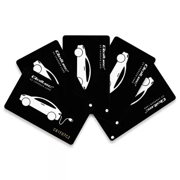 Cartões de proximidade RFID Qoltec para estação de carregamento EV - pack de 5 | hotel, parque de estacionamento