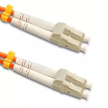 Cabo de patch de fibra ótica Qoltec LC/UPC para LC/UPC multimodo OM2 duplex 20m