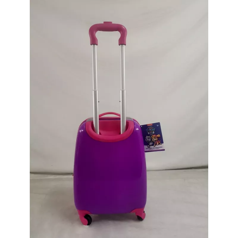 Mala de viagem grande para criança rosa Nickelodeon Paw Patrol on Wheels