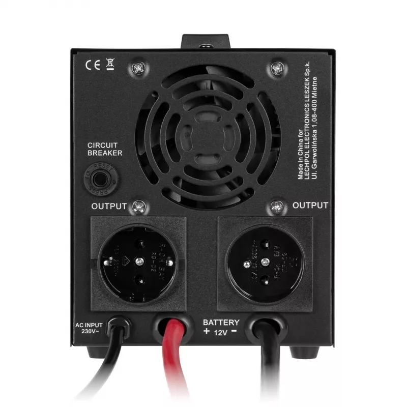 Inversor de onda sinusoidal pura com função de carregamento Rebel POWER-500-LFP4 12V 230V 500VA/300W