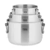 Conjunto de 6 panelas TEESA COOK PRIME, aço inoxidável, adequado para indução