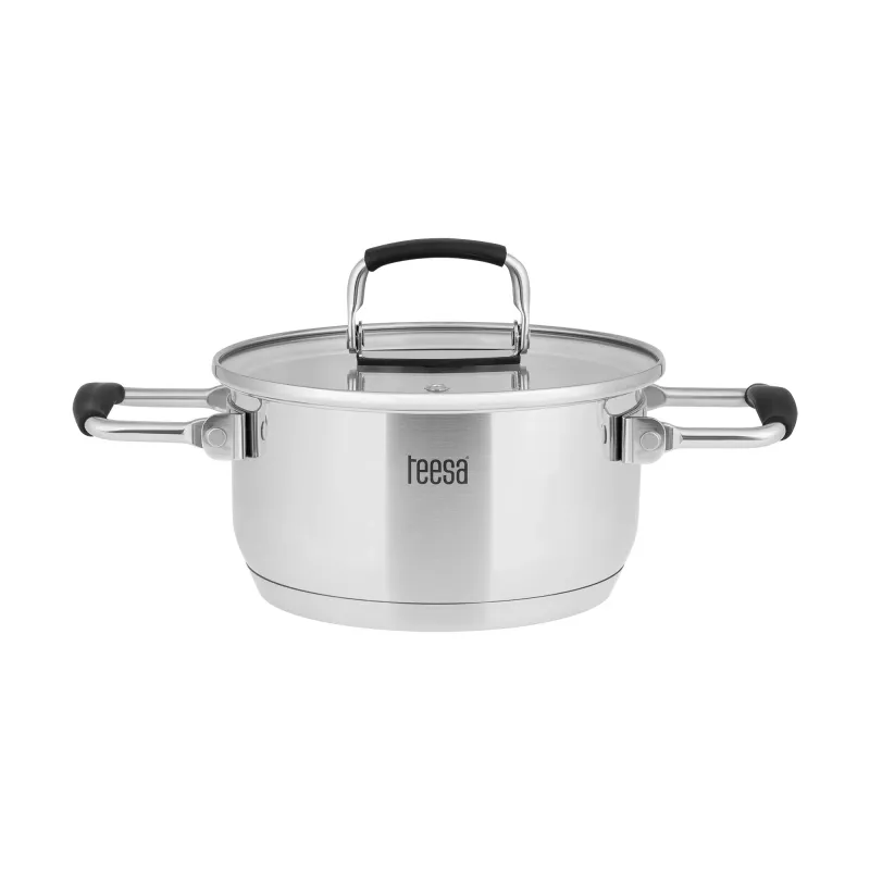 Conjunto de 6 panelas TEESA COOK PRIME, aço inoxidável, adequado para indução