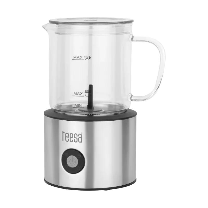 Espumador de leite TEESA AROMA F60 500W preto/prateado