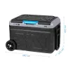 Frigorífico/congelador profissional com compressor TEESA TSA6002 40L, DC12/24V AC230V, compatível com bateria, rodas grandes, pega robusta, Bluetooth