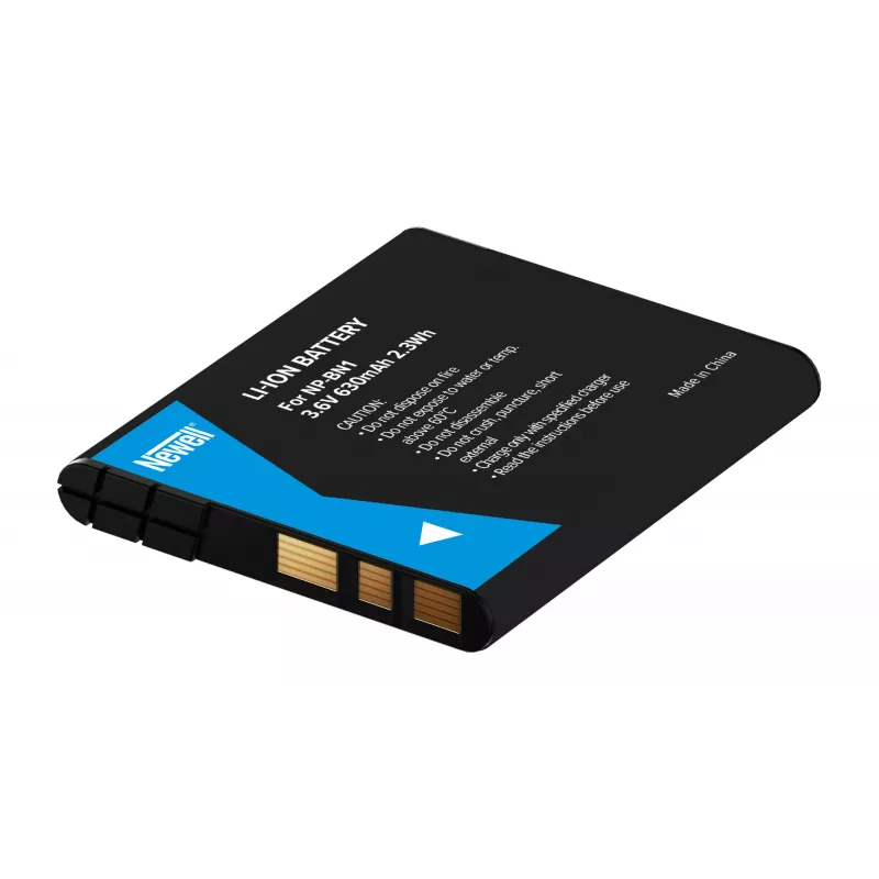 Bateria de substituição Newell NP-BN1 para câmaras Sony, 630mAh, 3,7V, Li-Ion, preto