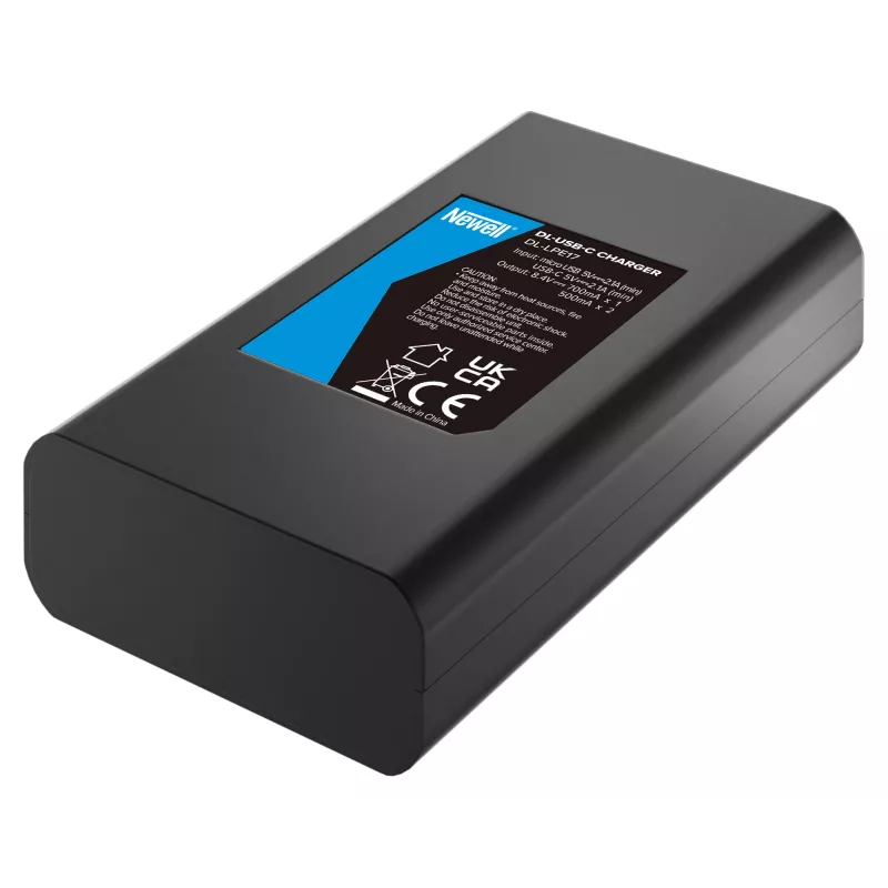 Carregador USB-C de dois canais Newell DL-USB-C para baterias Canon LP-E17