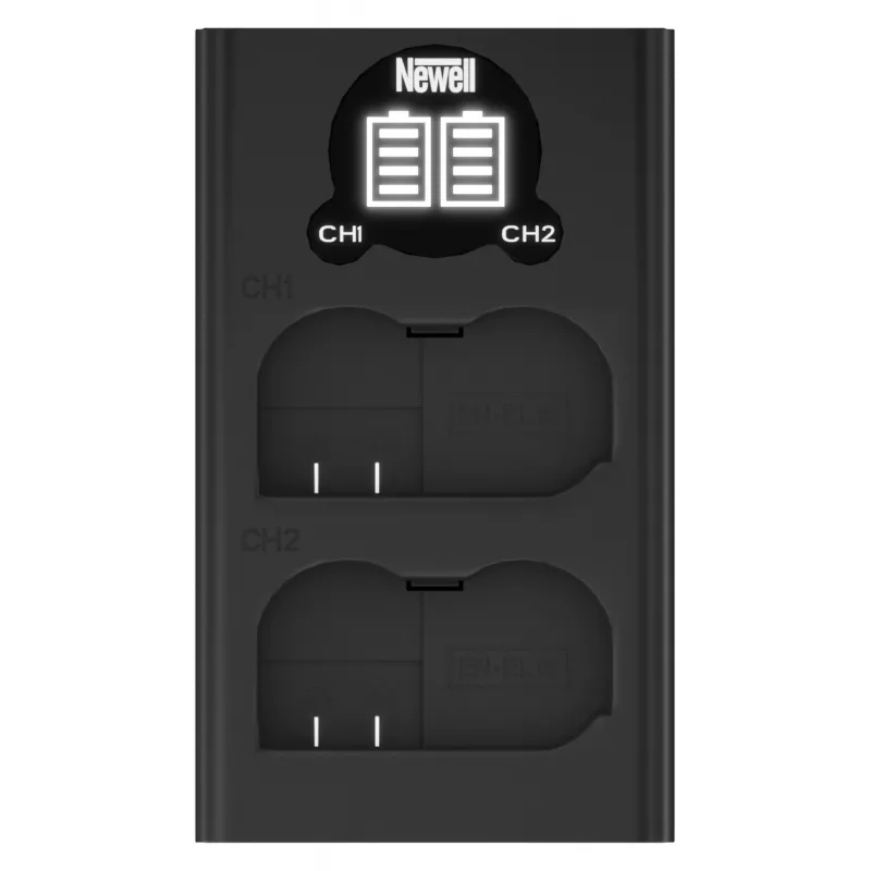 Carregador USB-C de dois canais Newell DL-USB-C para baterias Nikon EN-EL15
