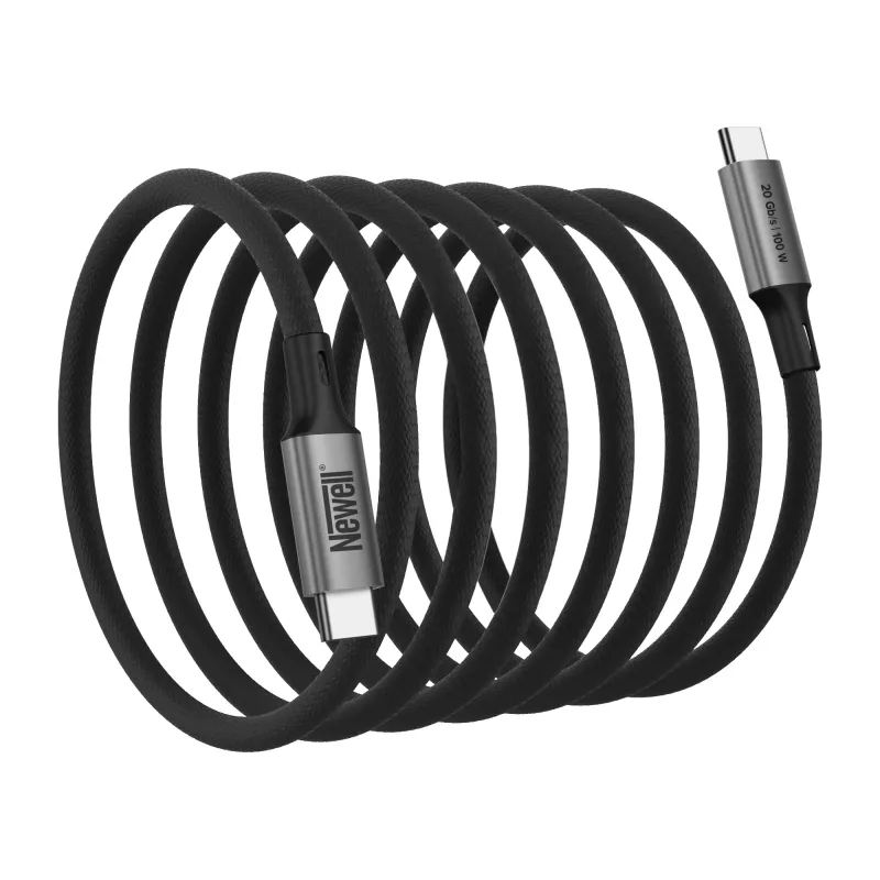 Cabo magnético Newell USB-C para USB-C 3.2 Gen 2 - 1 m, grafite