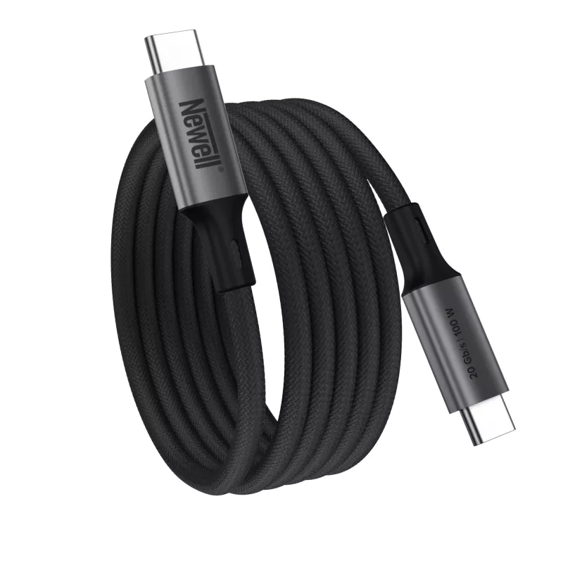Cabo magnético Newell USB-C para USB-C 3.2 Gen 2 - 1 m, grafite