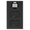 Carregador USB-C de dois canais Newell DL-USB-C para baterias Sony NP-FW50