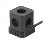 Régua de tomadas Newell GaN Power Cube 9W1 preta