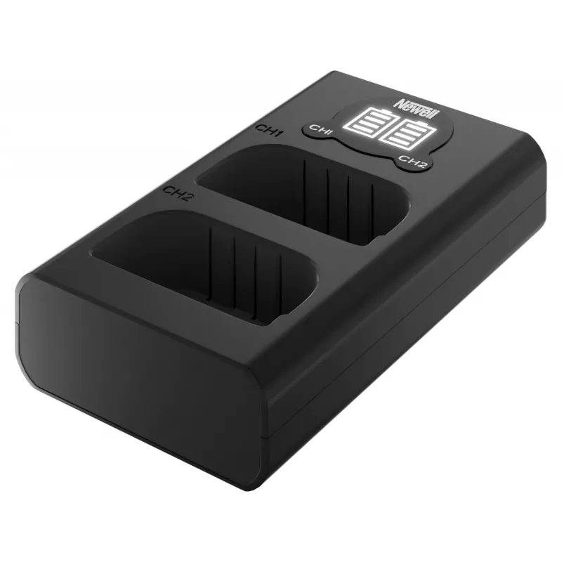 Newell carregador USB-C de dois canais DL-USB-C para baterias Canon LP-E6