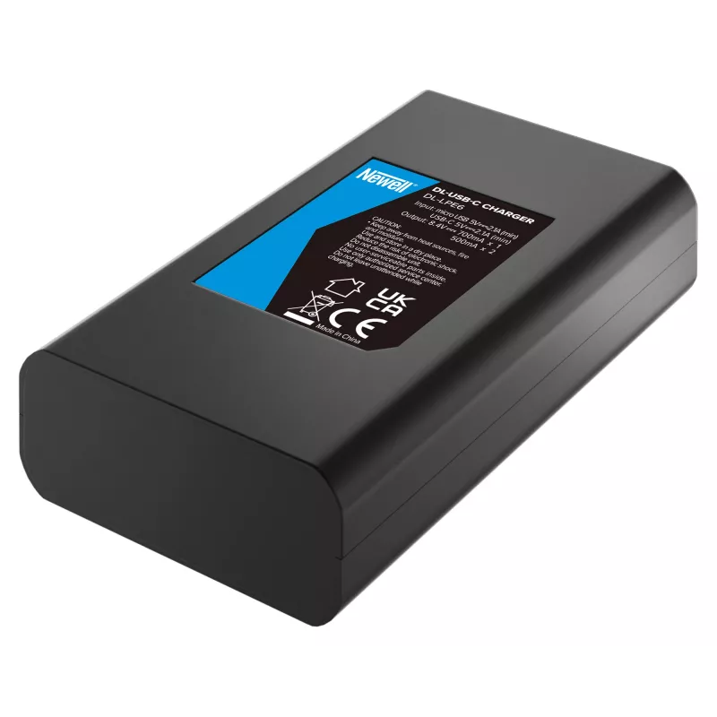 Newell carregador USB-C de dois canais DL-USB-C para baterias Canon LP-E6